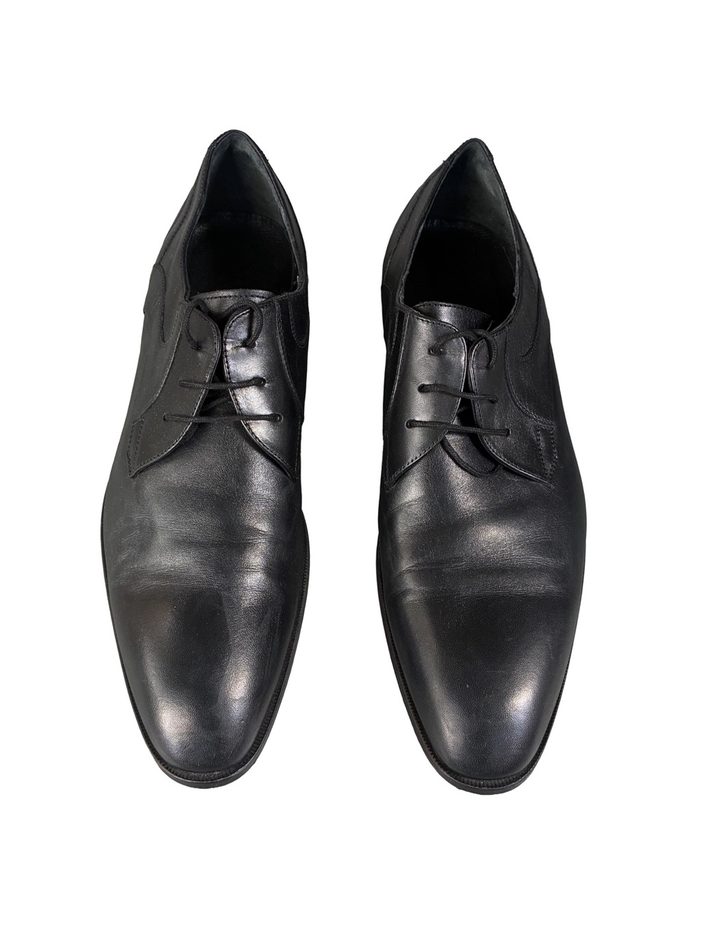 Imported Men’s Black Genuine Leather Derby Dress Shoes | US 11.5-12